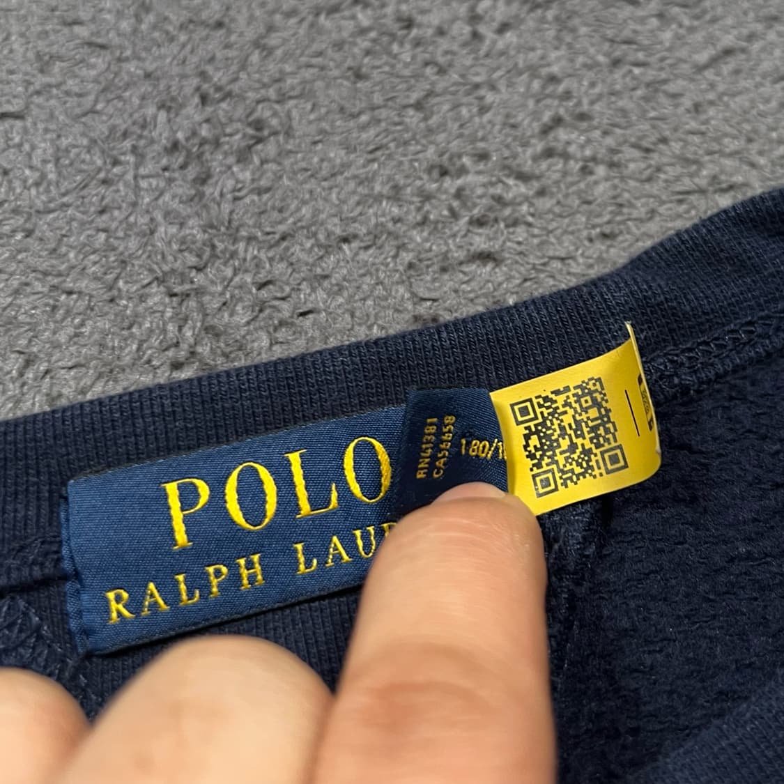 폴로 QR 네이비 맨투맨  상품이미지4