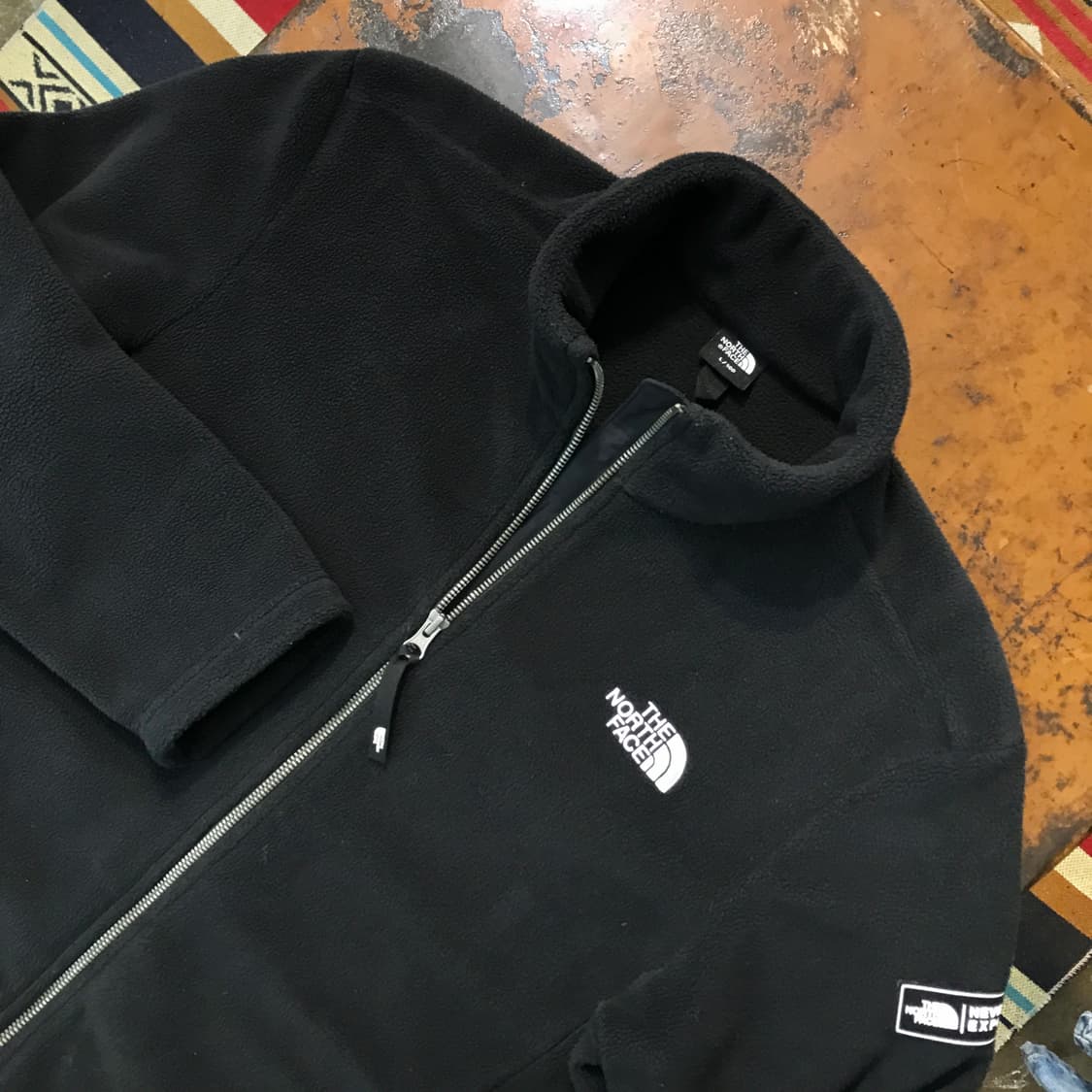 노스페이스 블랙 집업 플리스 자켓 남성  105 사이즈 상품이미지2