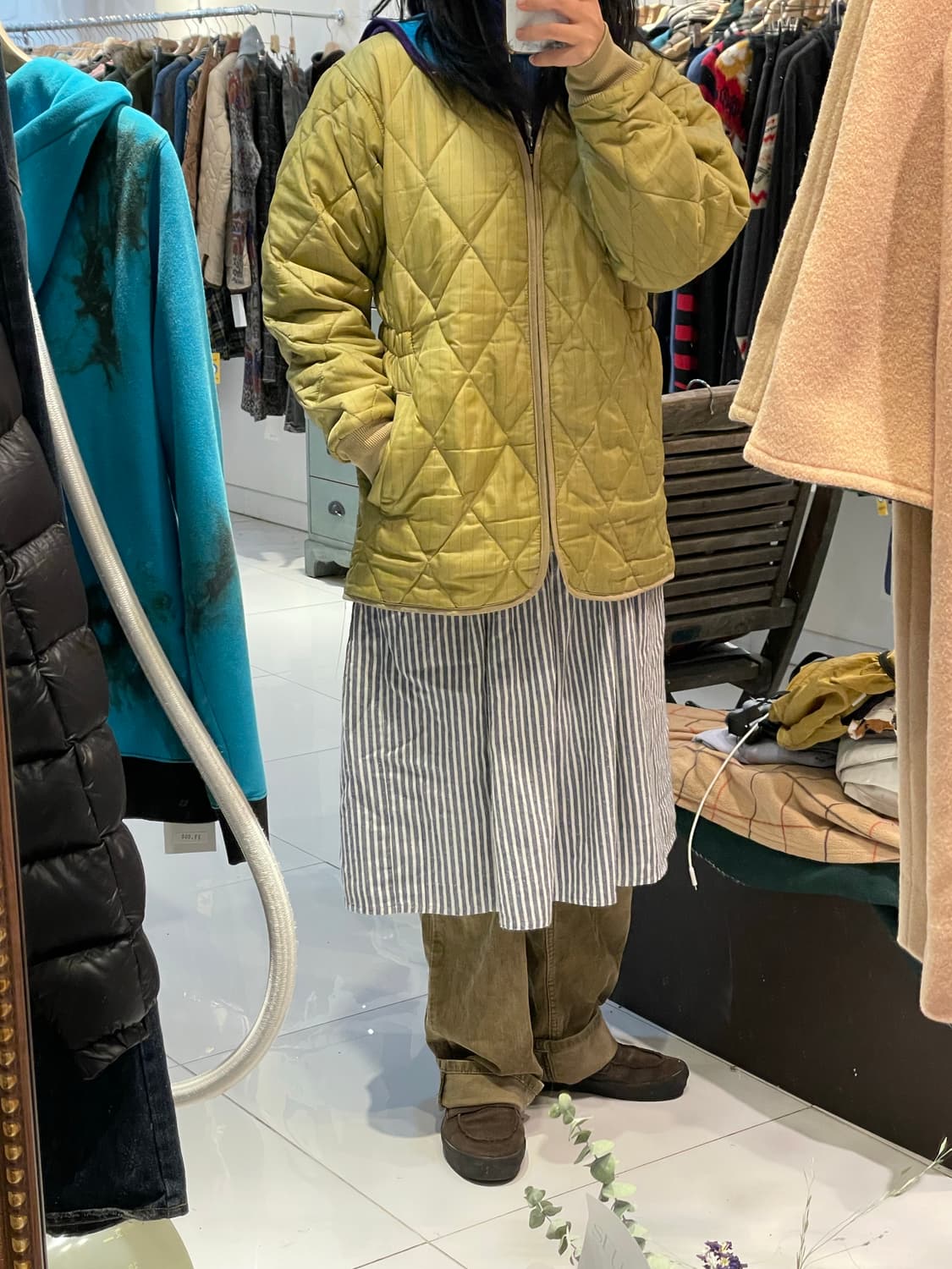 빈티지 깔깔이 여자사이즈 상품이미지2