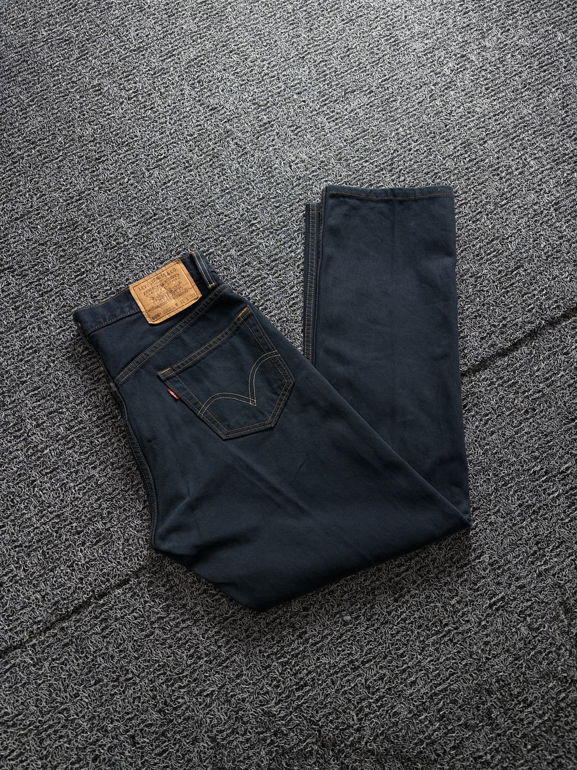 리바이스 505 레귤러핏 블랙 데님 팬츠 3157 상품이미지1