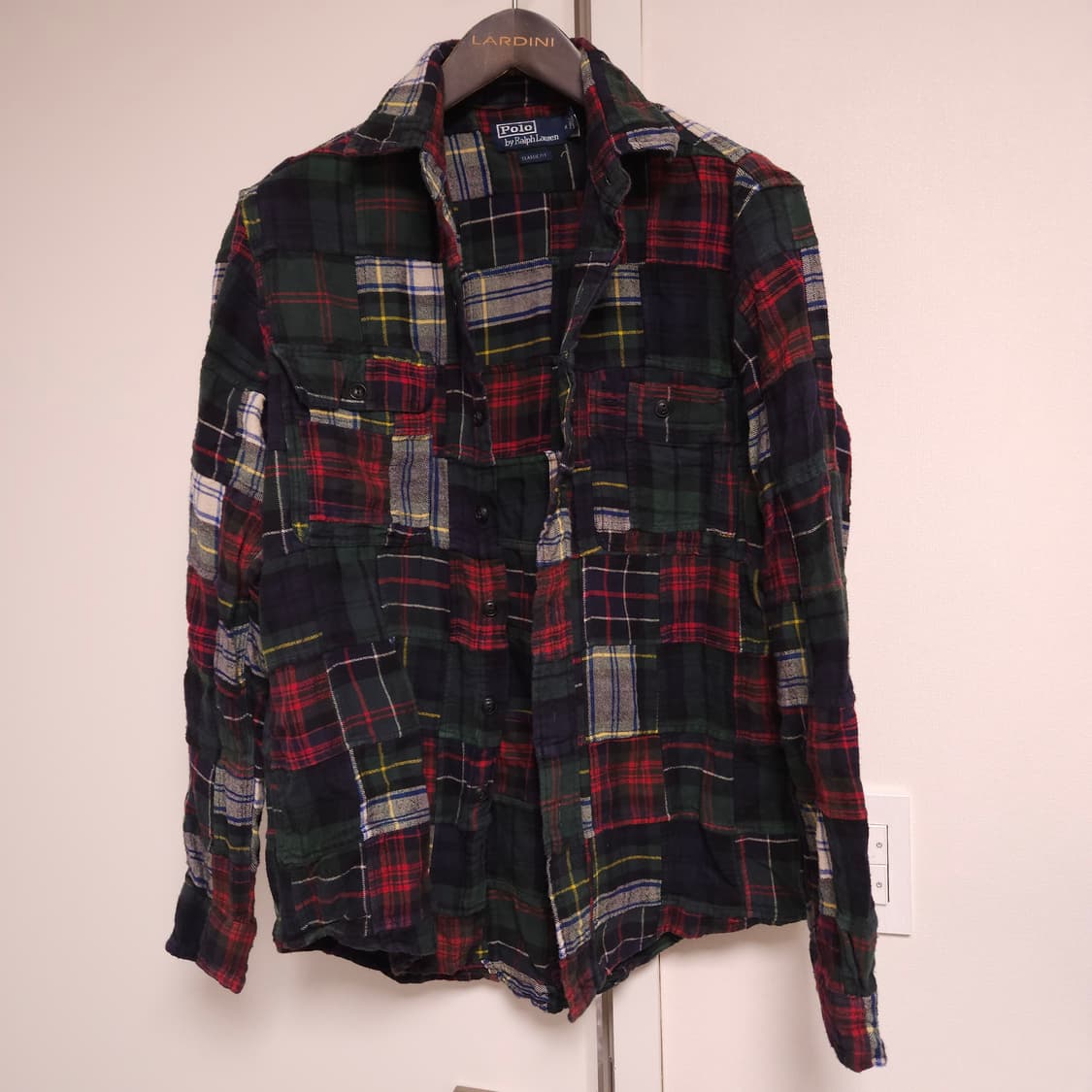[M] 폴로 랄프로렌 패치워크 프란넬 셔츠 상품이미지1