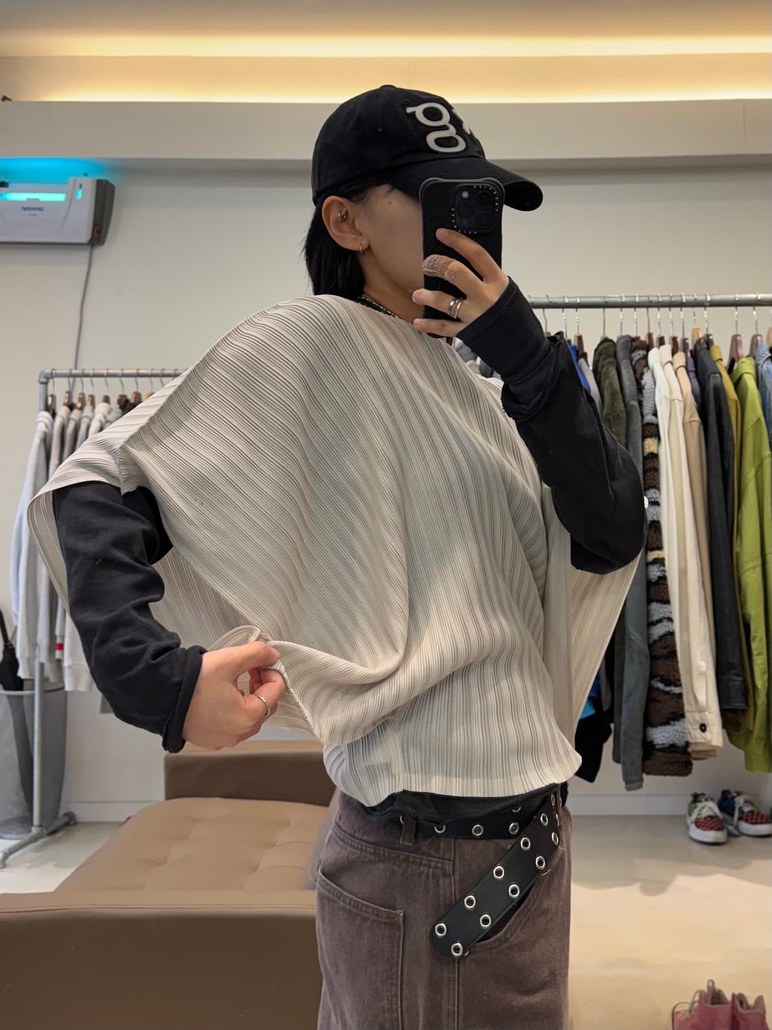 이세이미야케 플리츠플리즈 판초 탑 상품이미지8