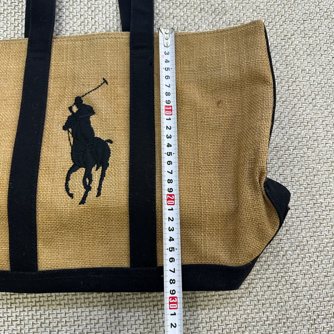 실측확인 클래식 캔버스 라탄 토트백 0420D 상품이미지5