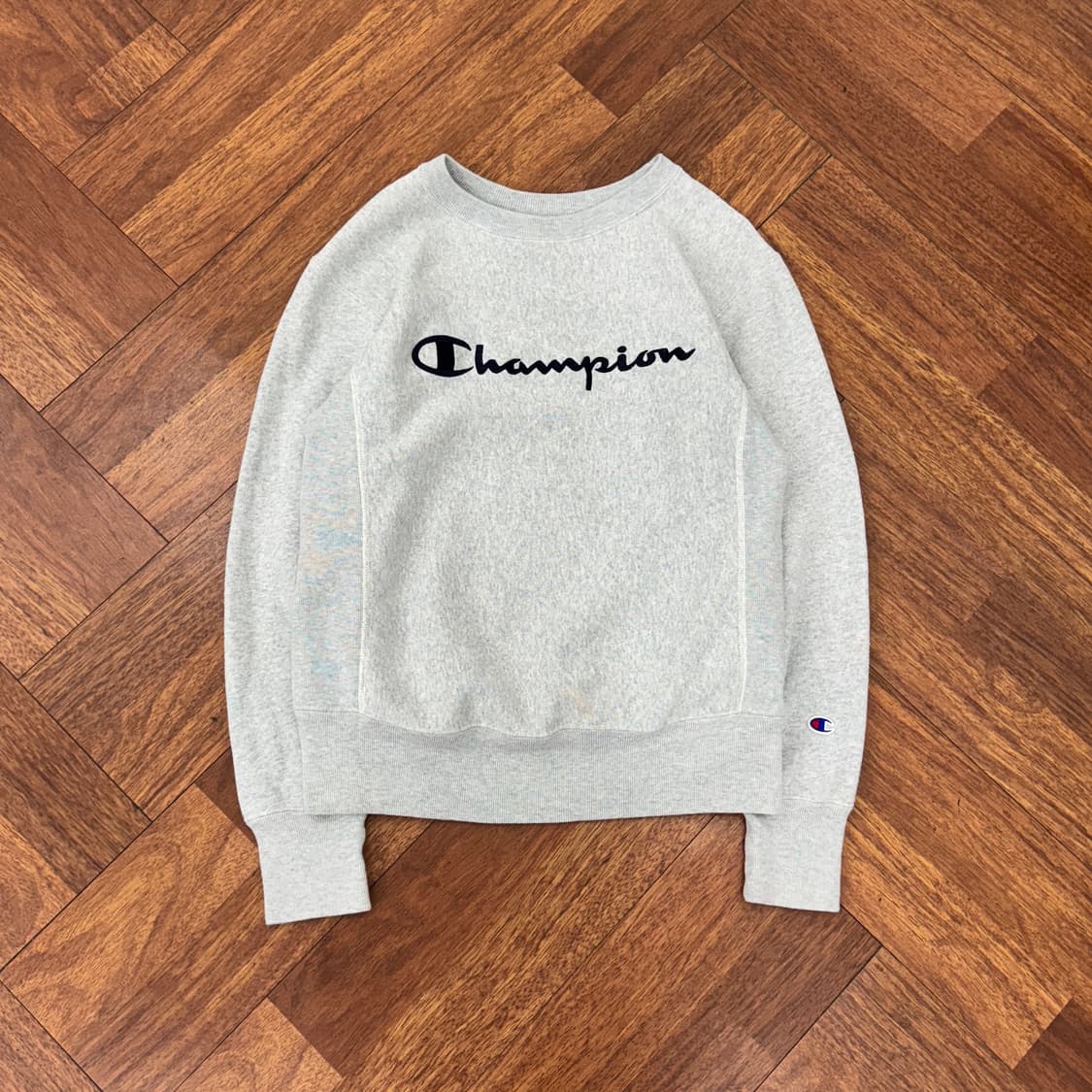 M 재팬 챔피온 블루택 리버스위브 맨투맨 티셔츠(안감 기모) 상품이미지1