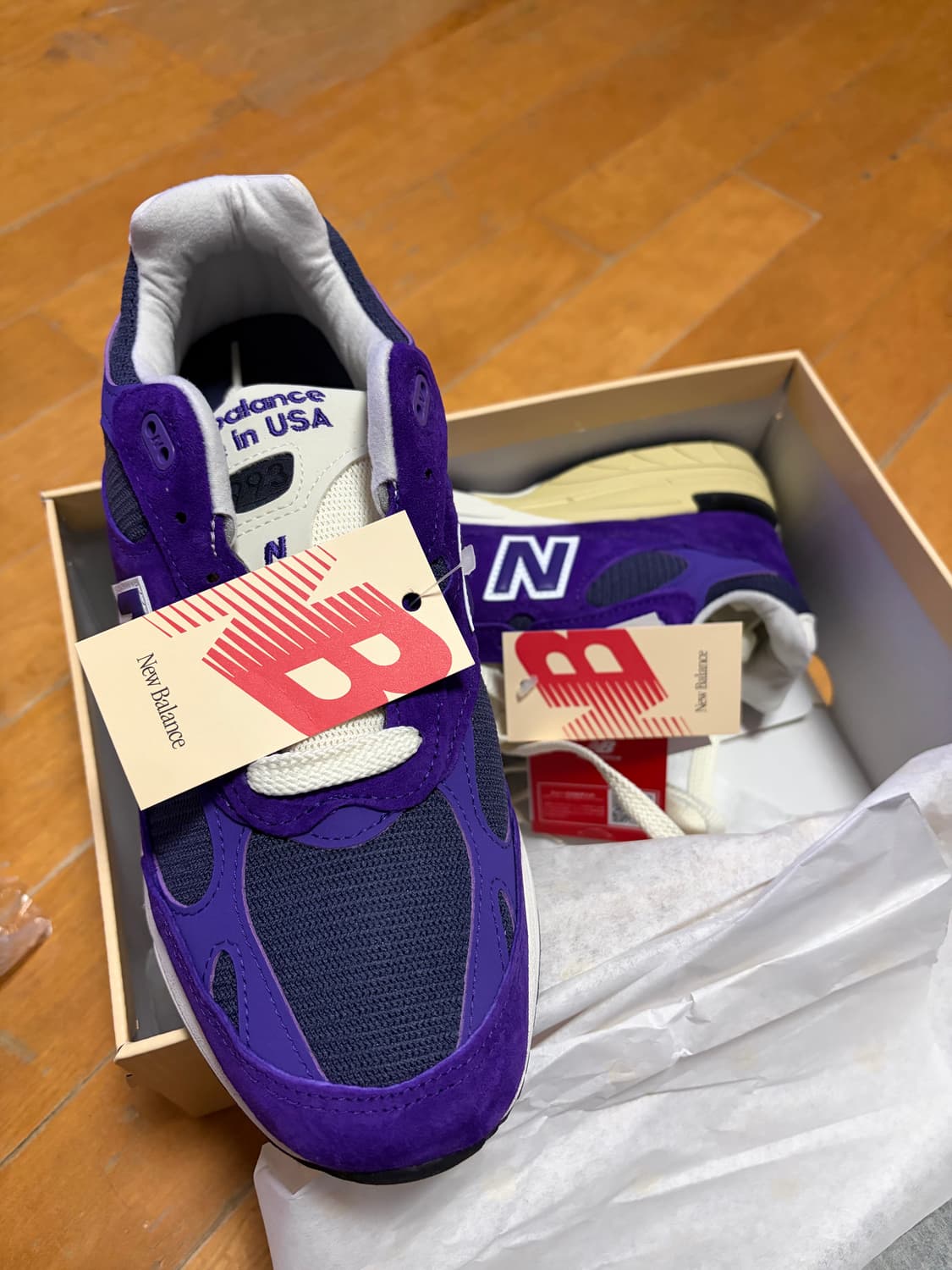 뉴발란스 993 퍼플 u993pg 일본택 새상품 상품이미지2
