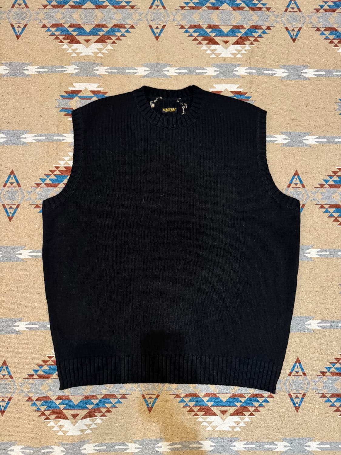 [3] 캐피탈 5G 울 본 베스트 블랙  상품이미지5