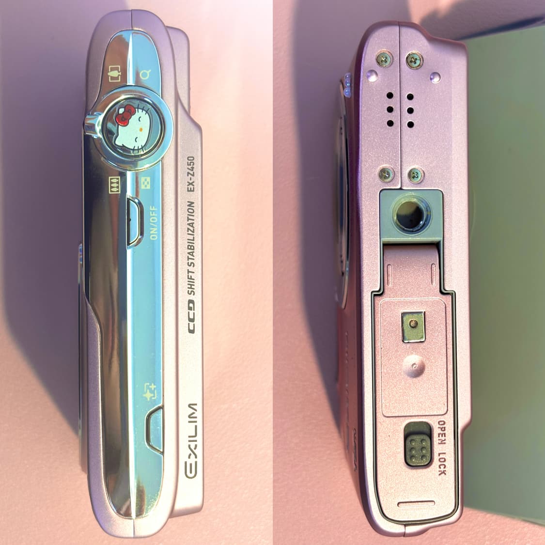 극미품 메이크업모드) 카시오 엑슬림 Z450 핑크 (카시오 Z40모 상품이미지4