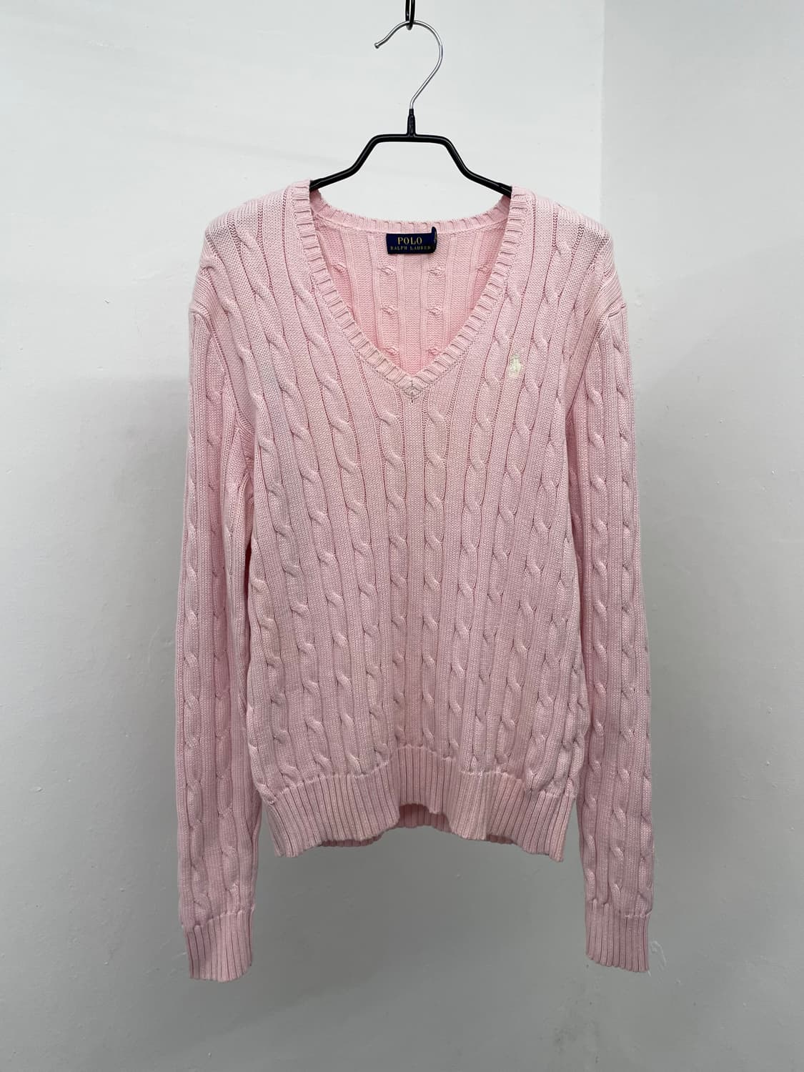 핑크 폴로 케이블 니트🌸 상품이미지3