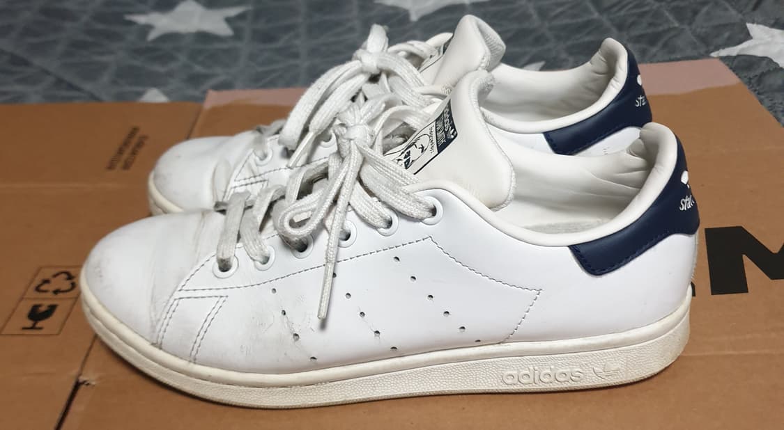 아디다스 스탠스미스 코어 스니커즈 화이트 다크블루 (230) 상품이미지1