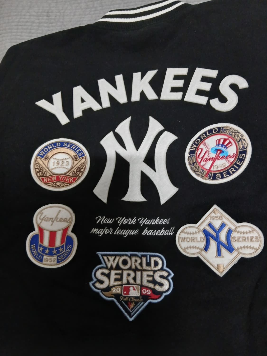 (새상품) 뉴에라 뉴욕양키스 월드시리즈 패치 자켓 해외XL (110) 상품이미지3