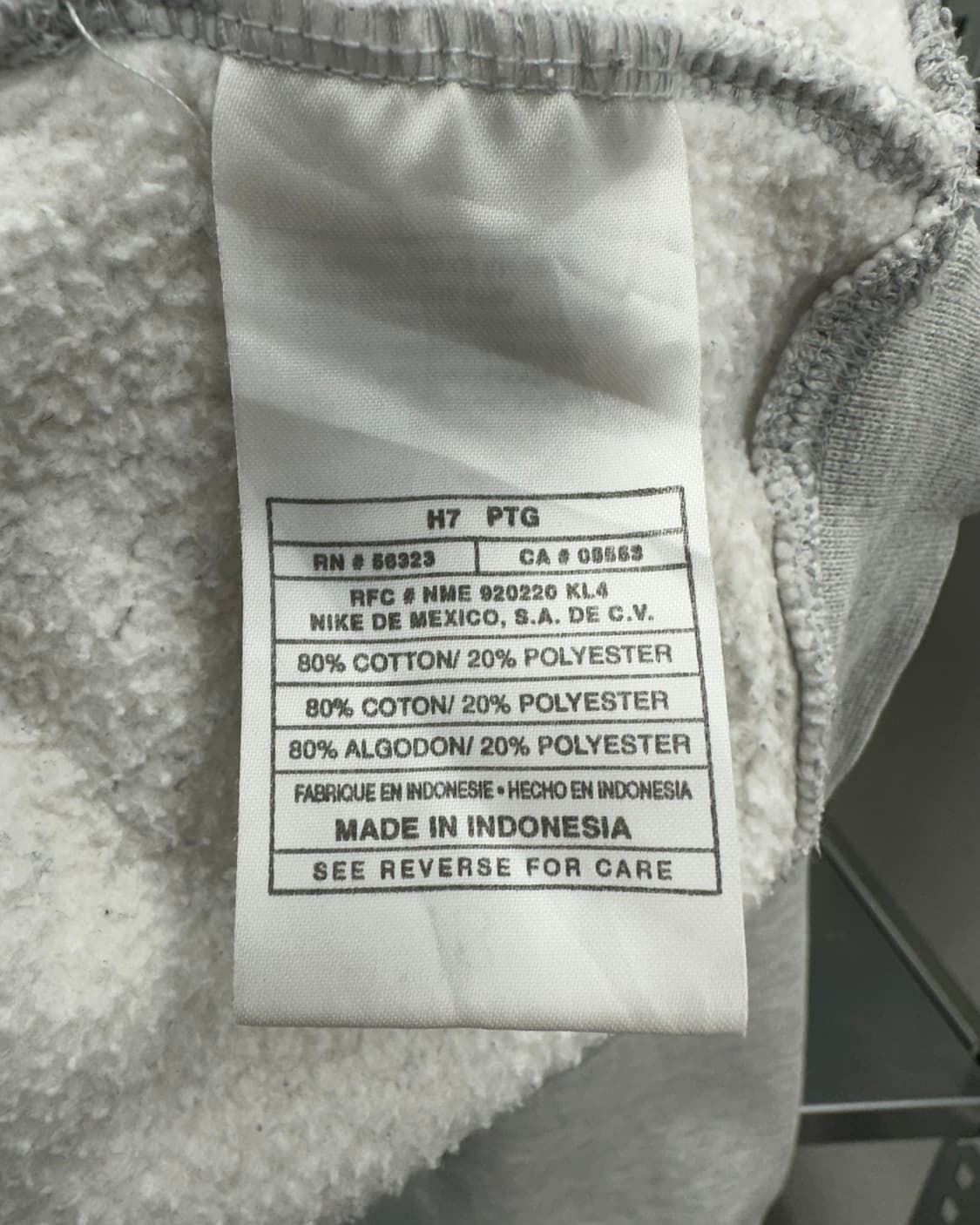 (L)90'S 나이키 기모 후드-M1336 상품이미지6