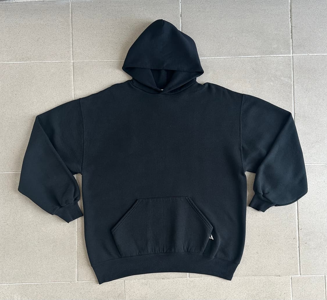 90s 빈티지 러셀 후드 블랙 XL USA 상품이미지1