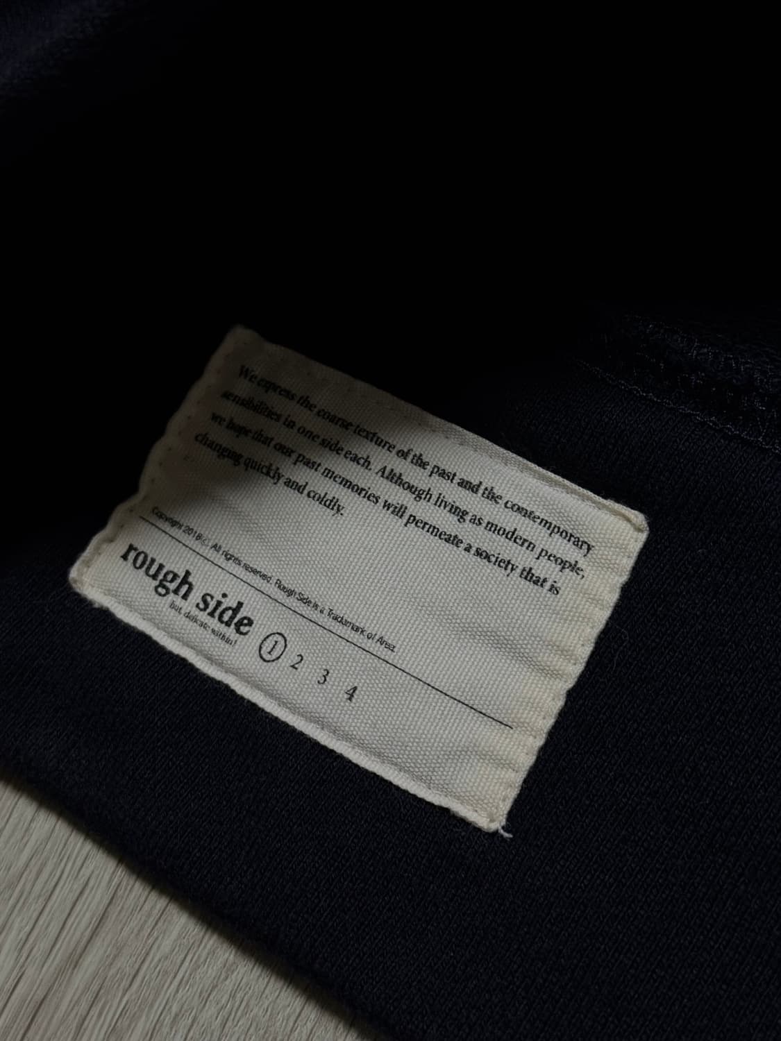 러프사이드 집업 자켓 네이비 (1)사이즈 판매 상품이미지3