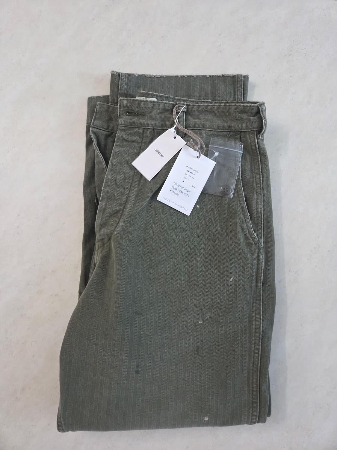 헤릴 26ss  herill usmc hbt pants 2사이즈 상품이미지4