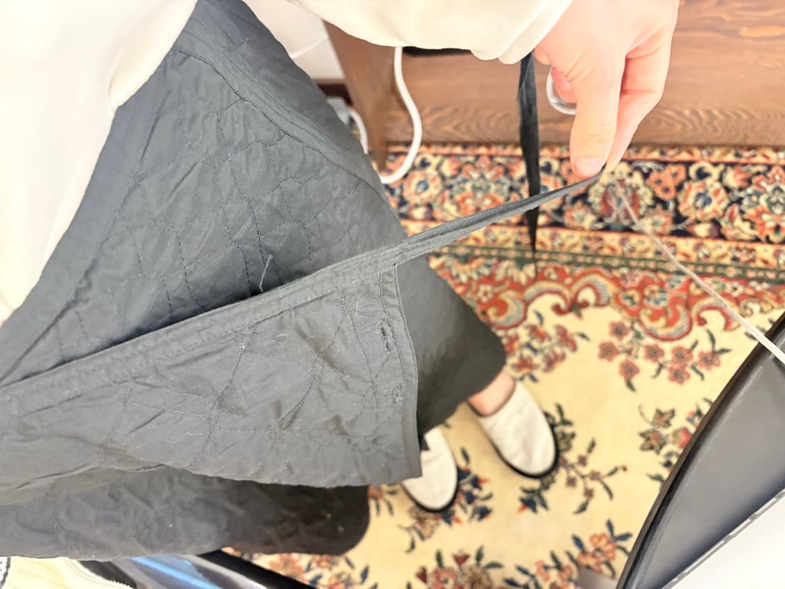 이세이미야케 HaaT 퀄팅 랩 스커트 상품이미지5