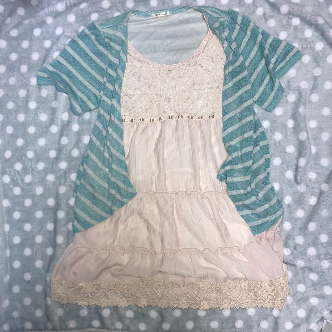 엑시즈팜 모리걸 민트 볼레로 원피스 상품이미지2