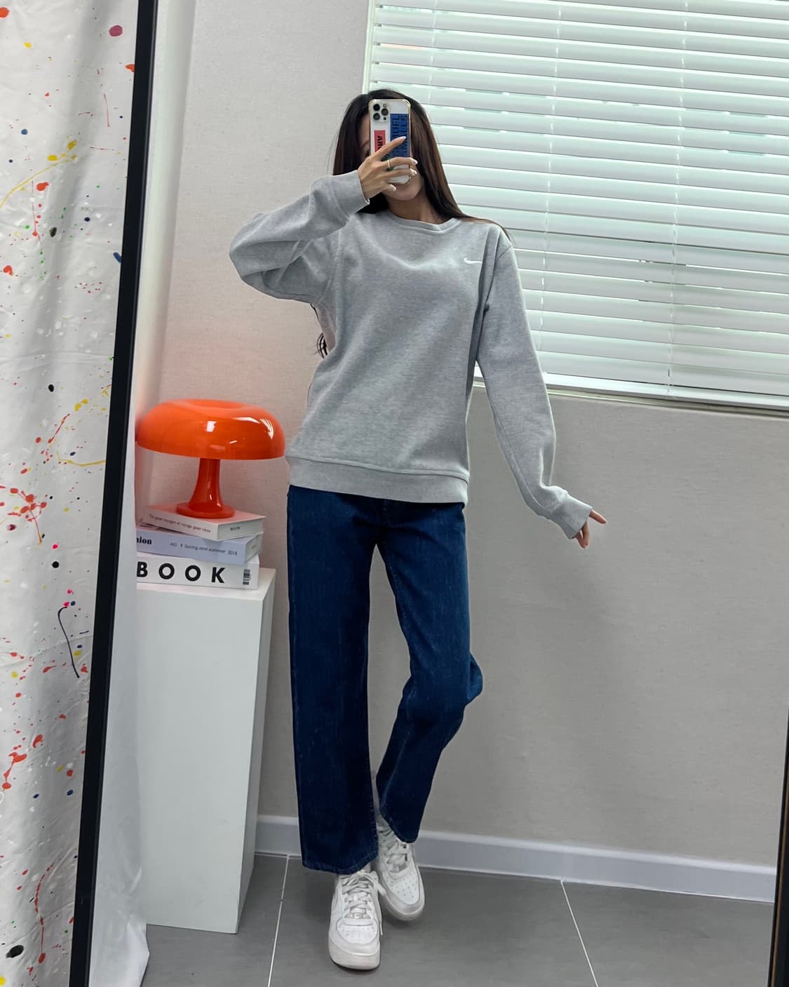 (M)나이키 기모 맨투맨-M1422 상품이미지7