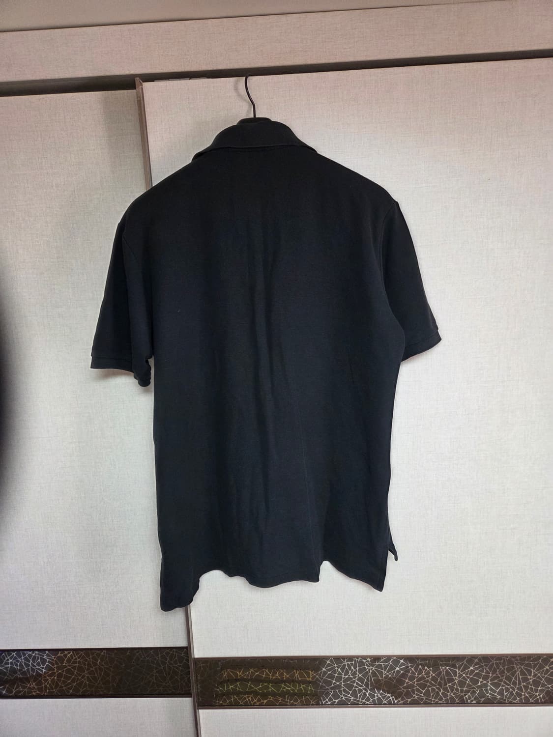 버버리 골프웨어 반팔 카라티 블랙100~105 상품이미지4