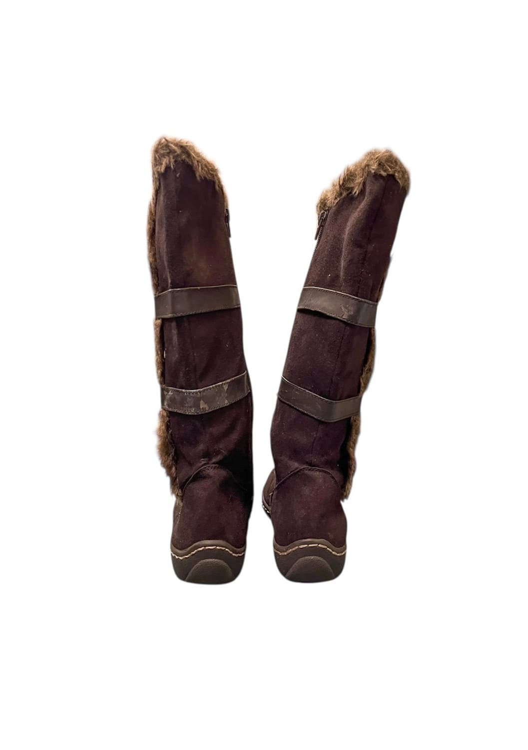 BROWN FUR TRIM BOOTS 상품이미지5