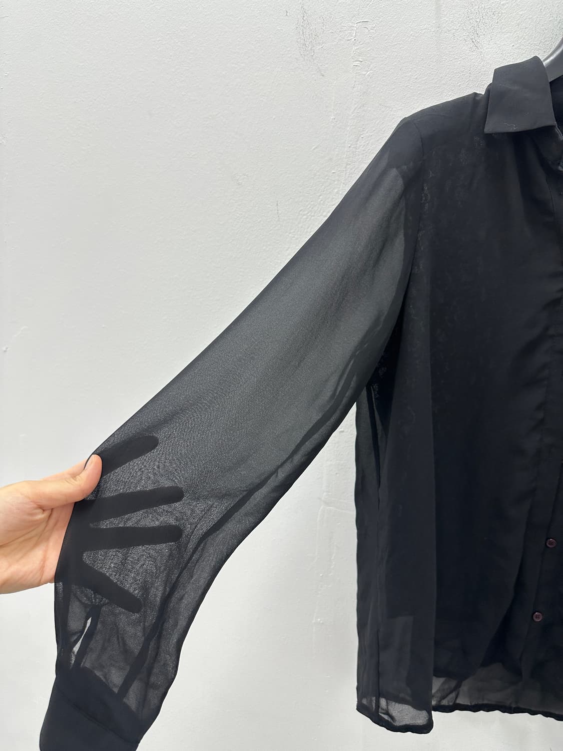 Wiz island Sheer Embroidered Shirts 상품이미지7