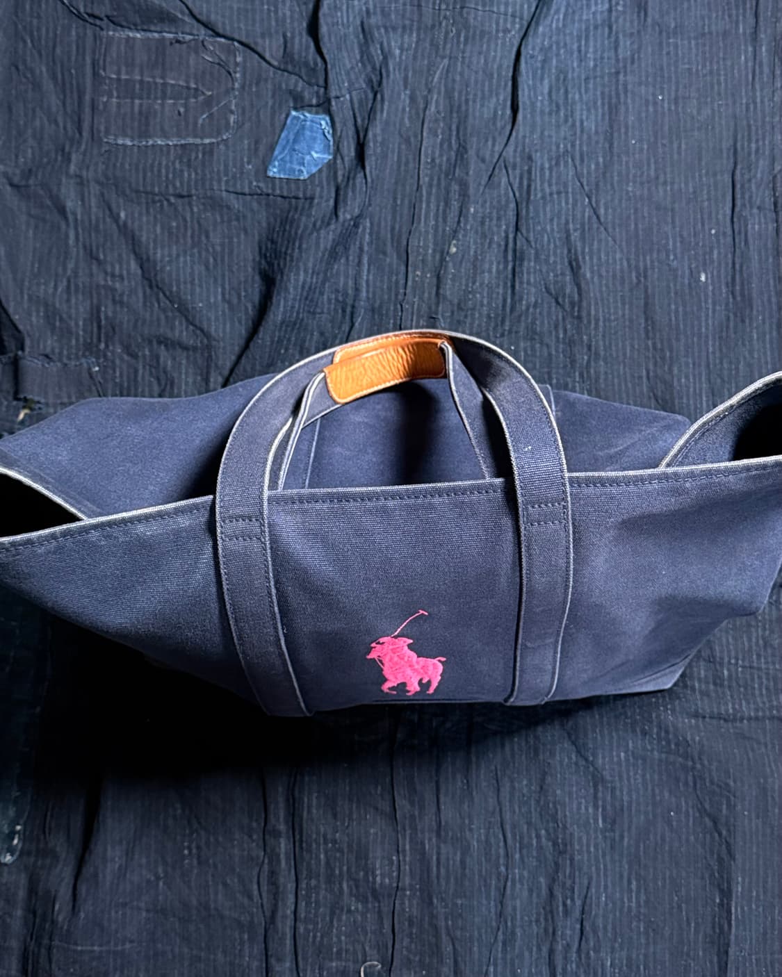 폴로 랄프로렌 포니 자수 캔버스 토트백 상품이미지4