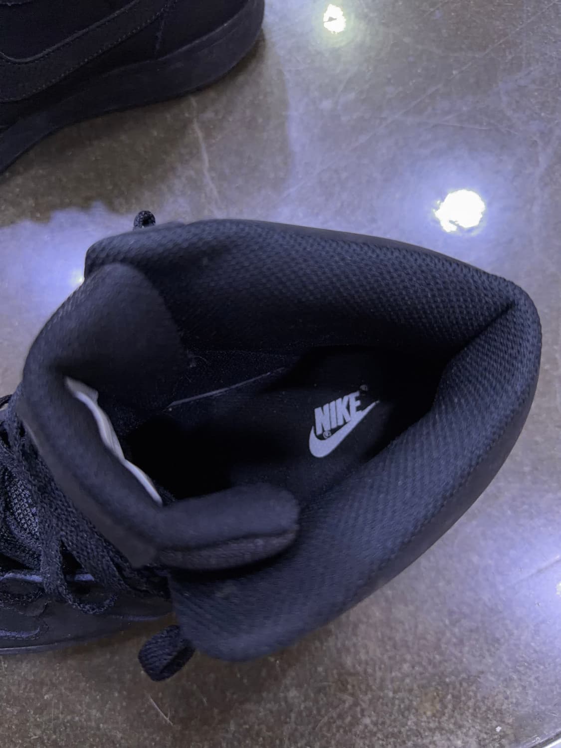 나이키 에버논 미드 트리플블랙 슈즈 누벅 275 상품이미지6