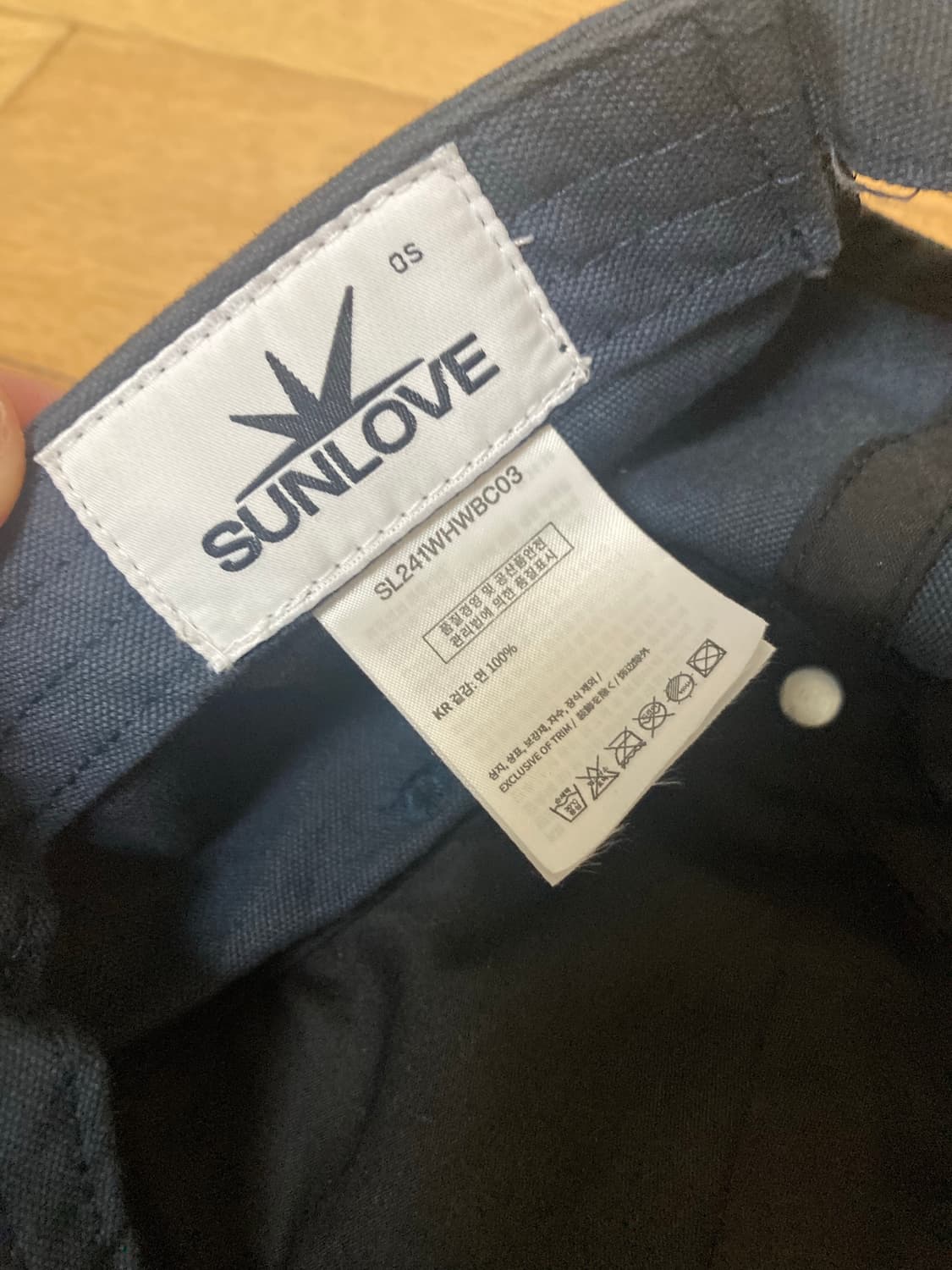 선러브 캐피탈 캡 네이비 상품이미지3