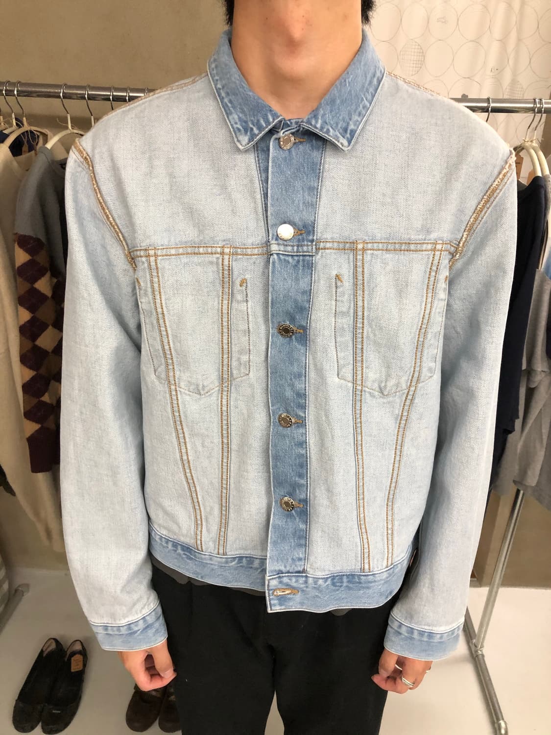 Helmut lang 리버스 데님 자켓 M 상품이미지1