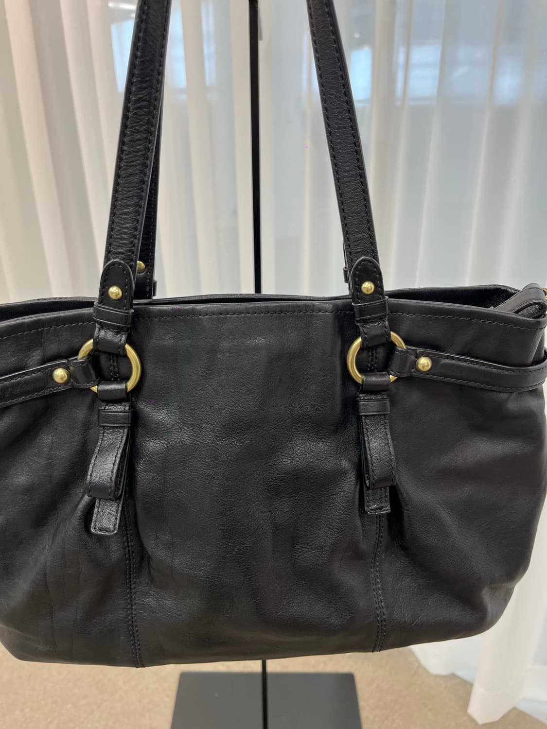Coach Black Square Shoulder Bag 상품이미지7