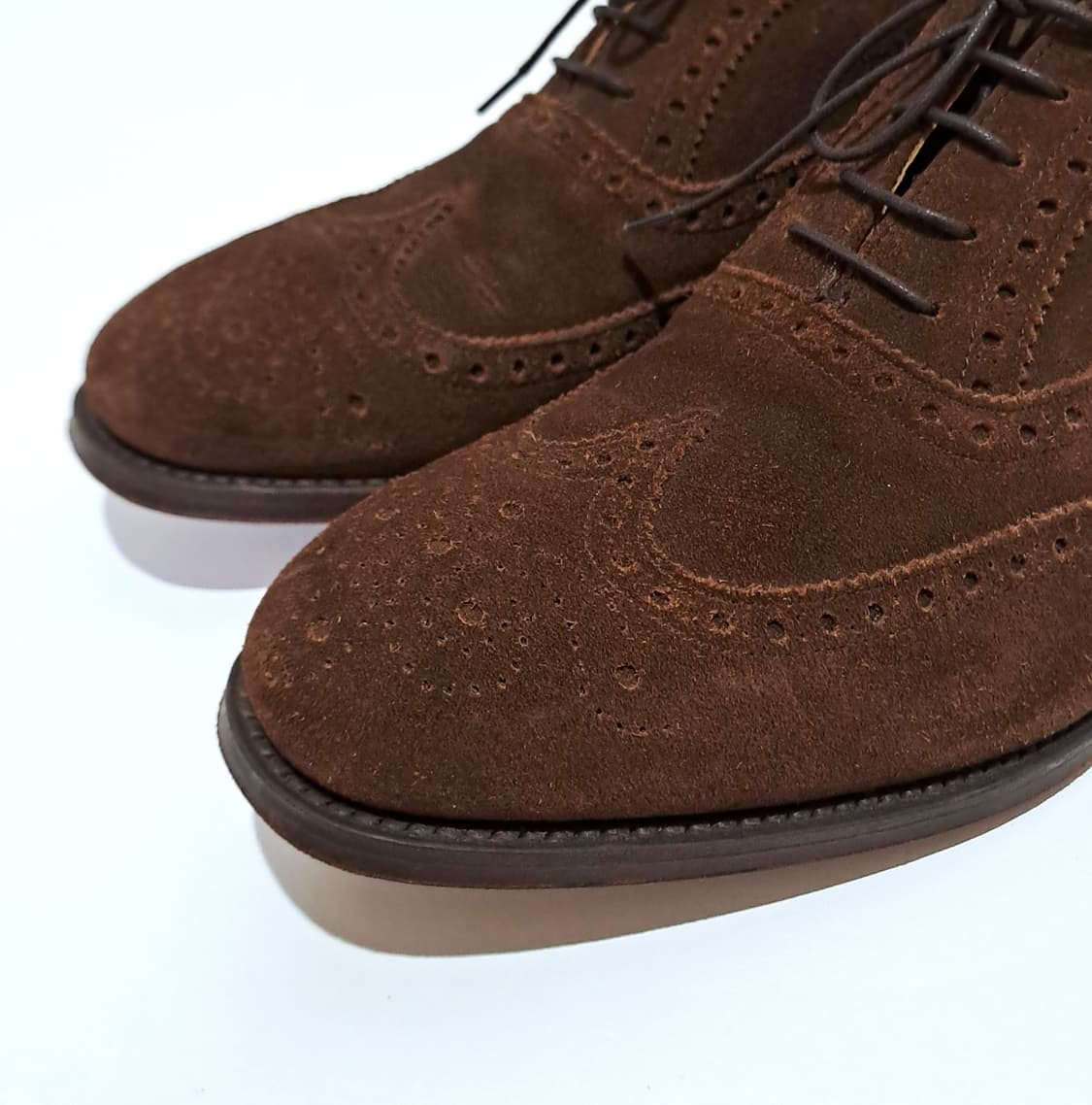 (택포) 조셉치니 스웨이드 브라운 슈즈  8.5 B736 상품이미지2