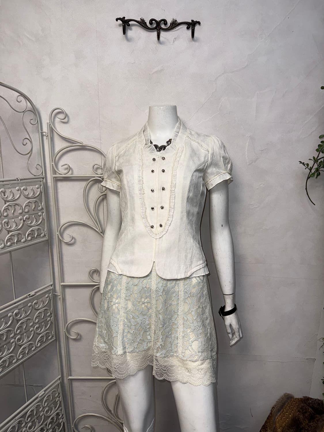 Ivory oriental double button pleats bl 상품이미지6