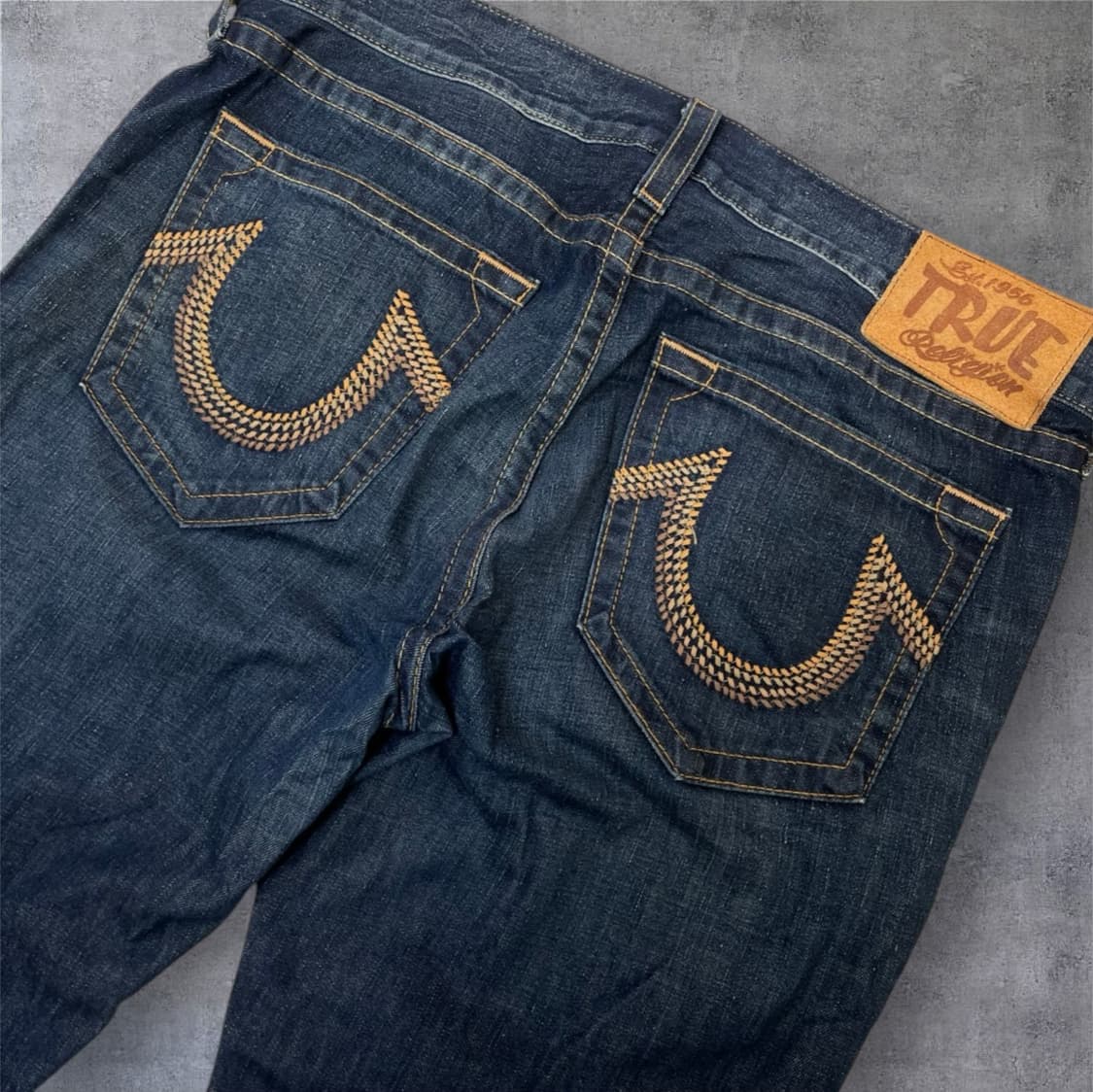 트루릴리전 진청 버튼플라이 스트레이트 데님 팬츠 38 상품이미지7