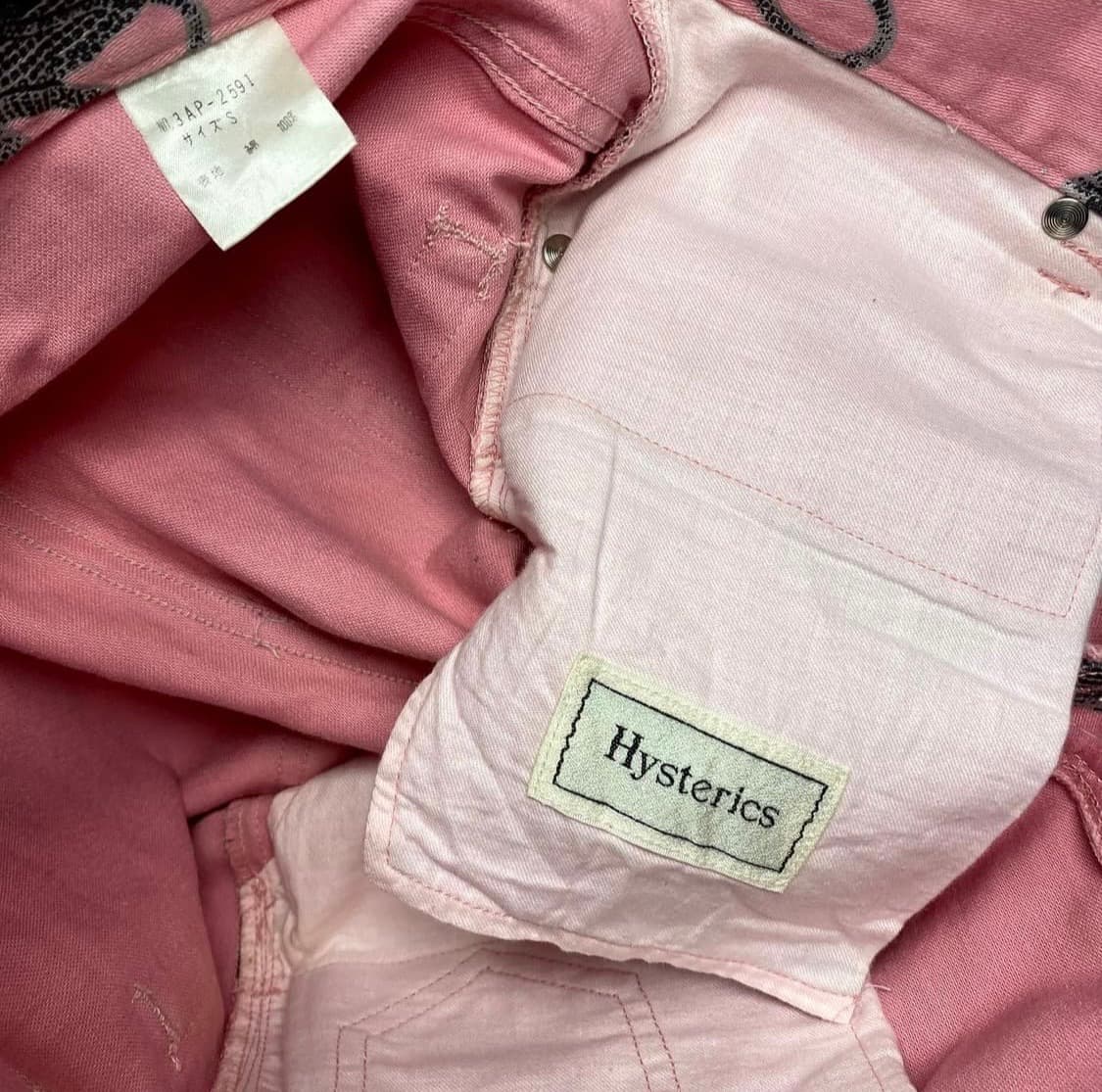 히스테릭 글래머 스네이크 팬츠 핑크 상품이미지6