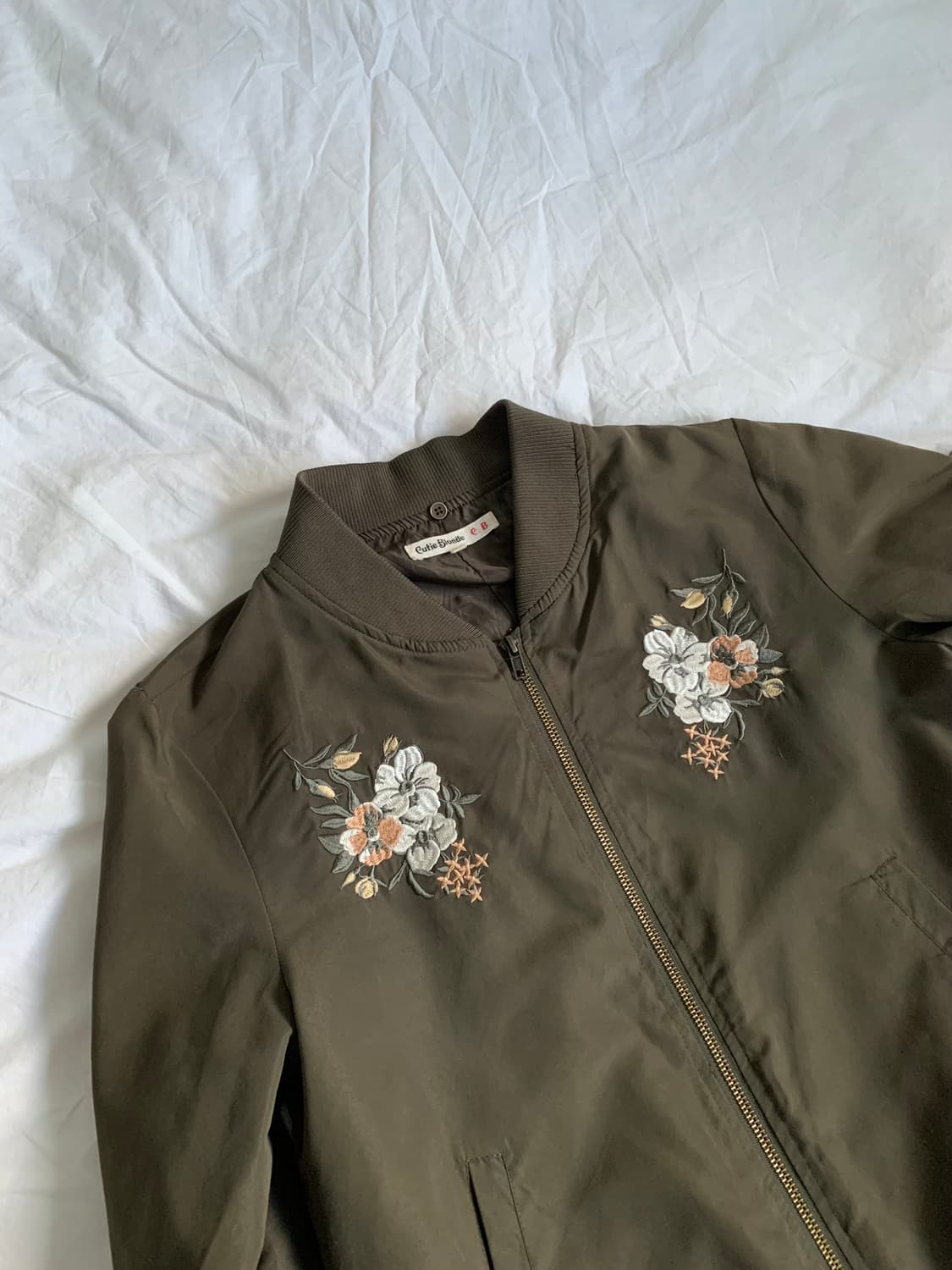 플라워 자수 블루종 상품이미지2