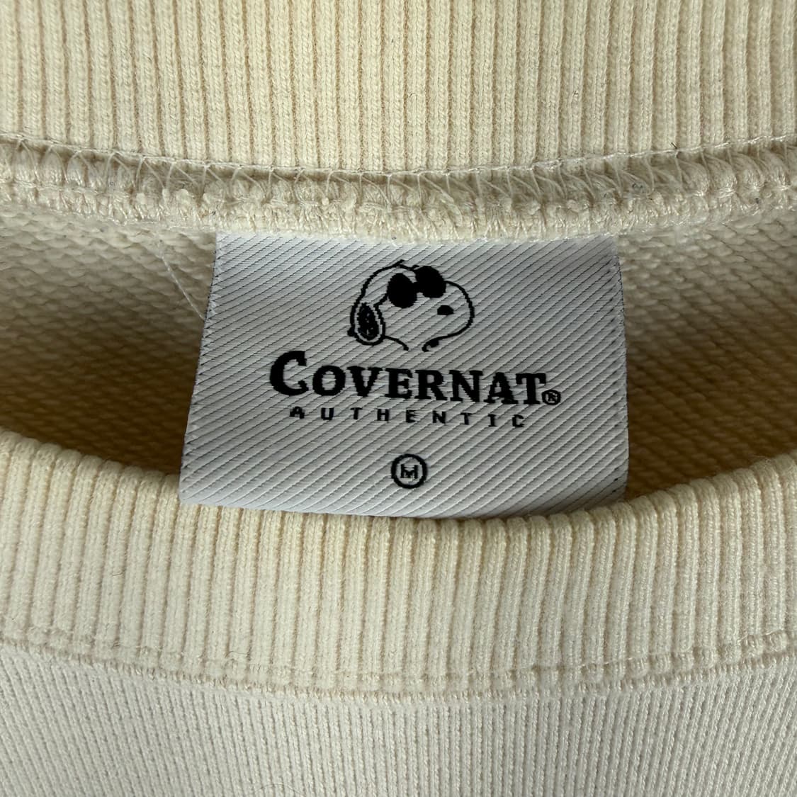 M) 커버낫 스누피 맨투맨 아이보리 상품이미지3