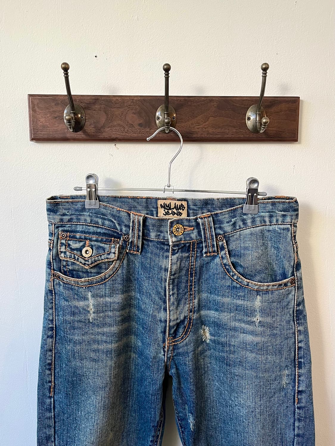 NyLAus jeANS 크랙 데님 진 상품이미지2