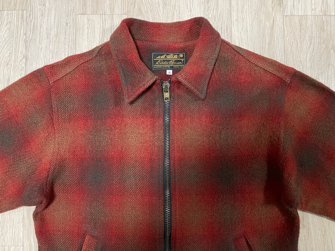 100) 70s 에디바우어 체크 울 스포츠 자켓(미제)RRL&LVC&폴로 상품이미지5