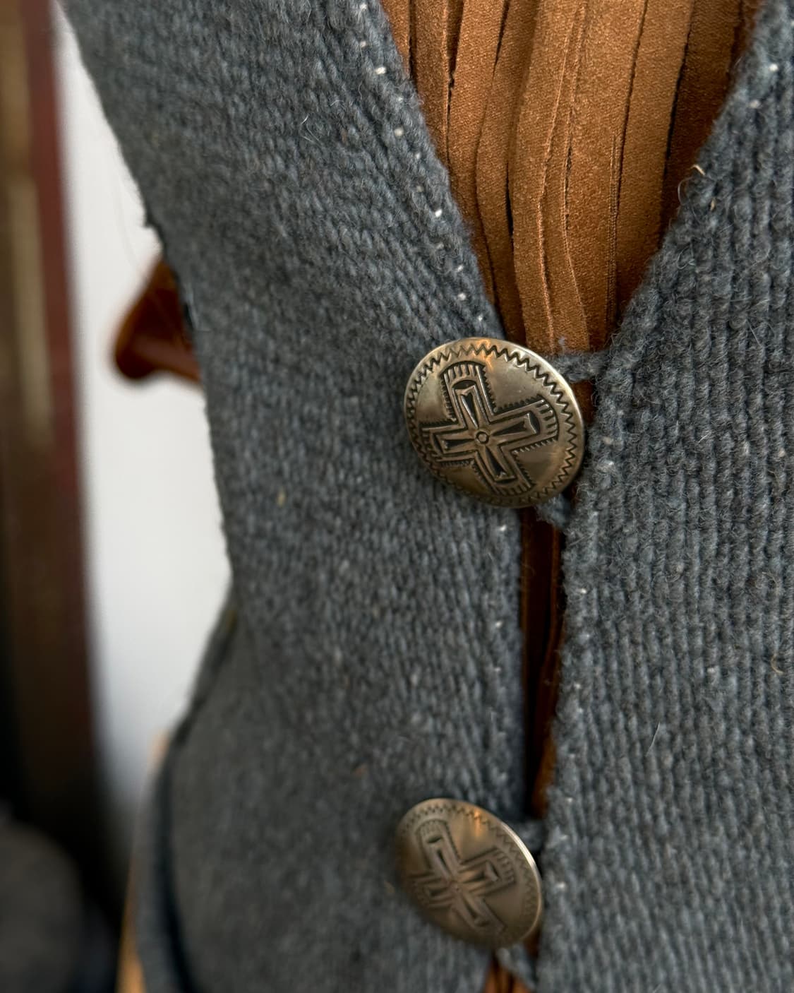 80-90‘s 몰리나 치마요 울 베스트 XS 상품이미지9