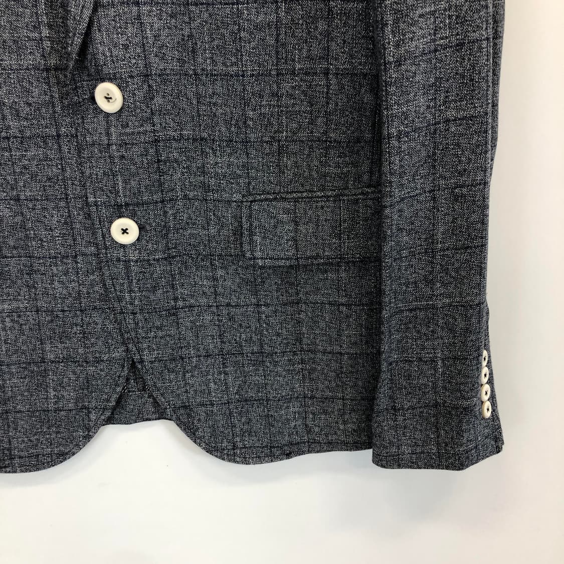 지이크 체크 혼방자켓 105 사이즈 상품이미지2