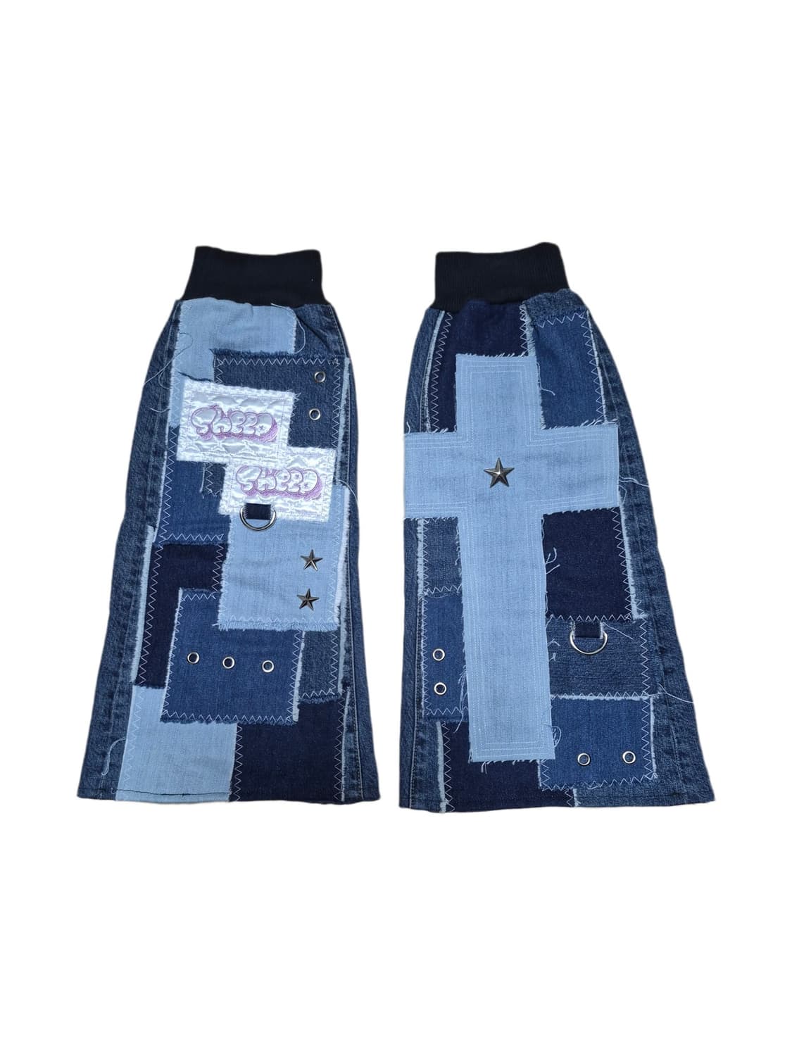 sheep 핸드메이드 콜라주 레그워머 서브컬쳐 상품이미지1