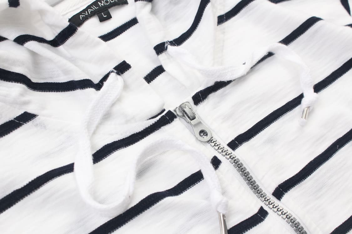 AVAIL MODE Stripe Zip-Up Hoodie 상품이미지4