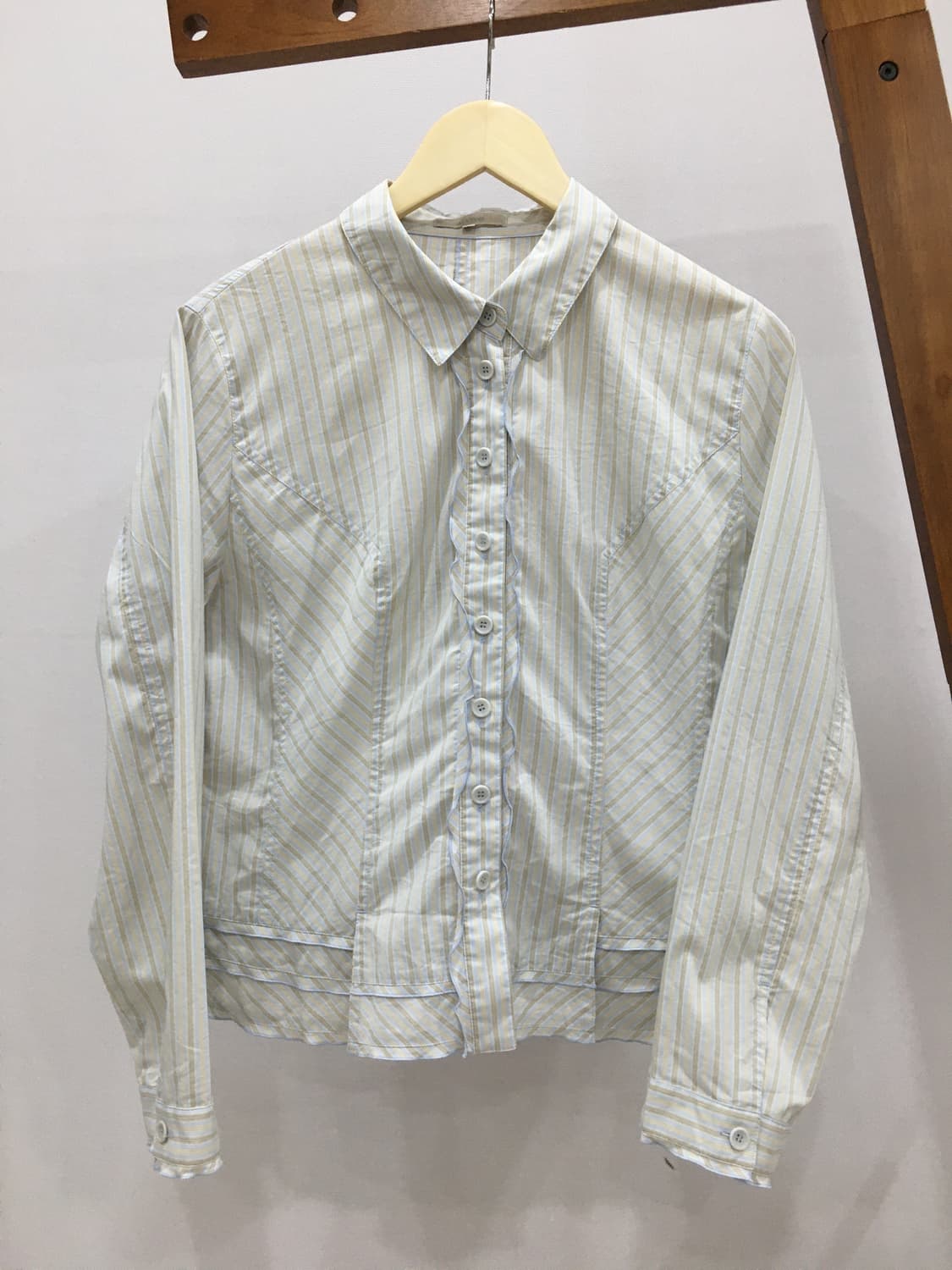 일본빈티지 프릴 블라우스 상품이미지1