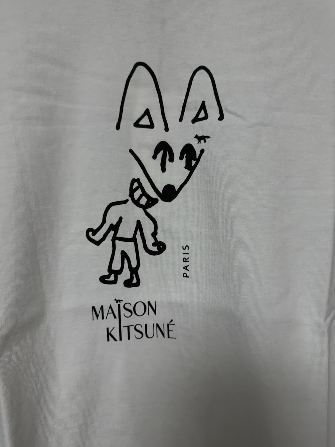 메종 키츠네 폭스 반팔티 m 새상품 큐알택 상품이미지5