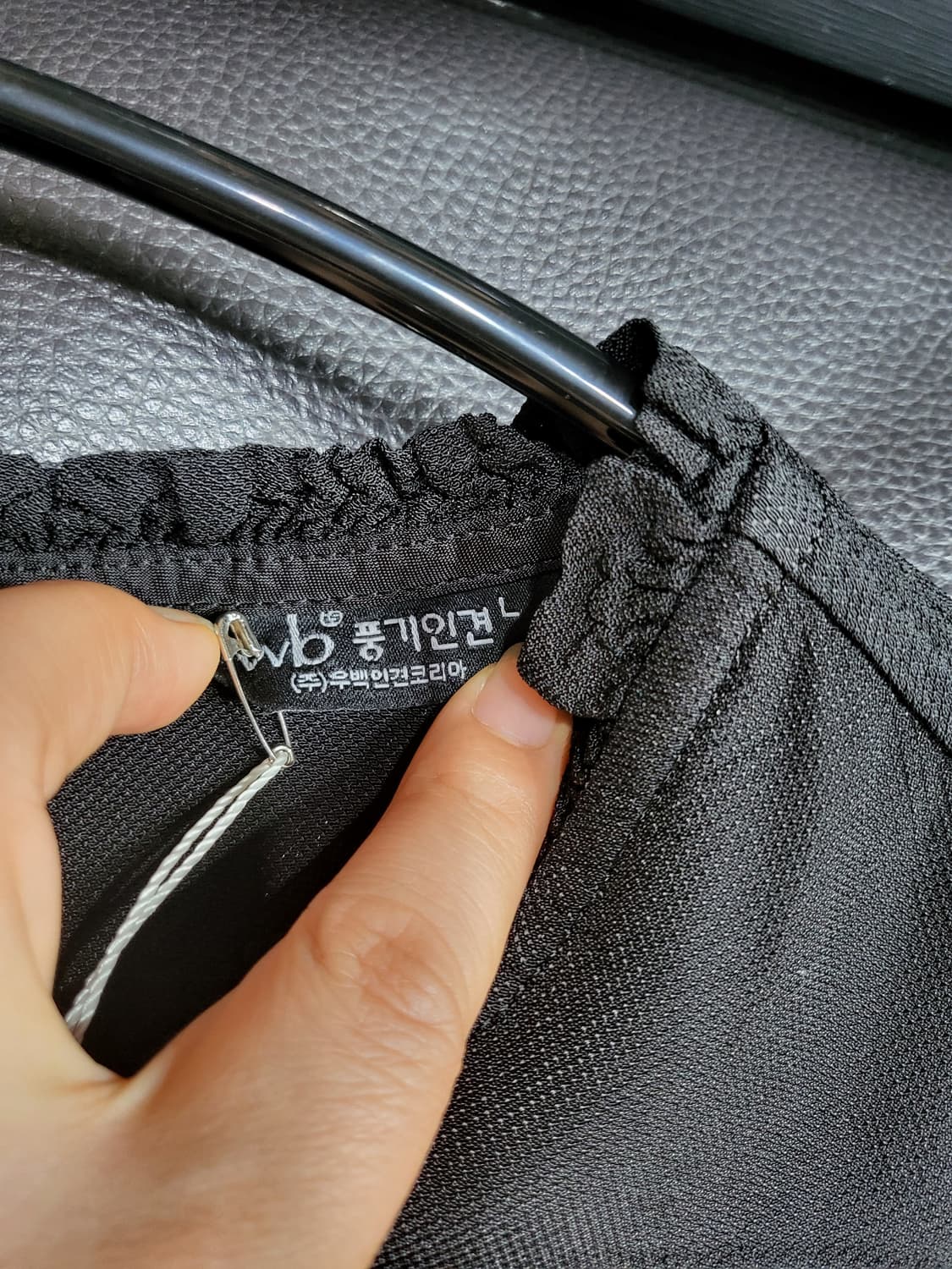 Wb 풍기인견 자수 블라우스(새상품) 상품이미지5