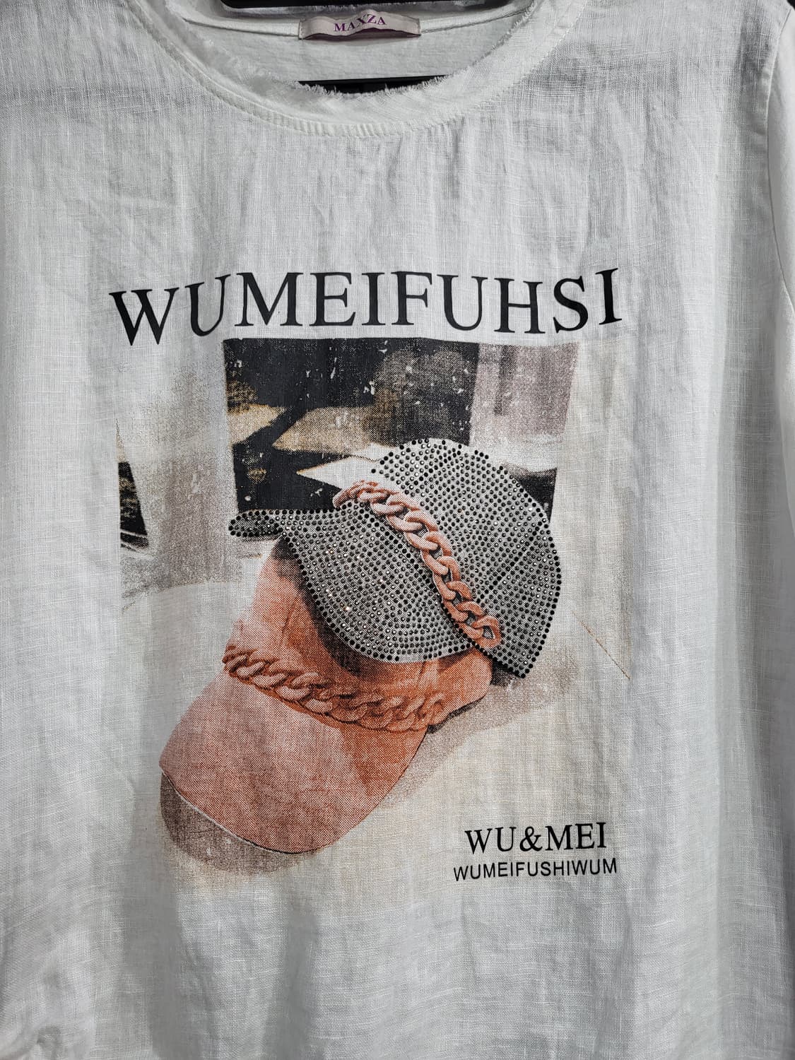 린넨 셔링 스톤 블라우스 상품이미지2