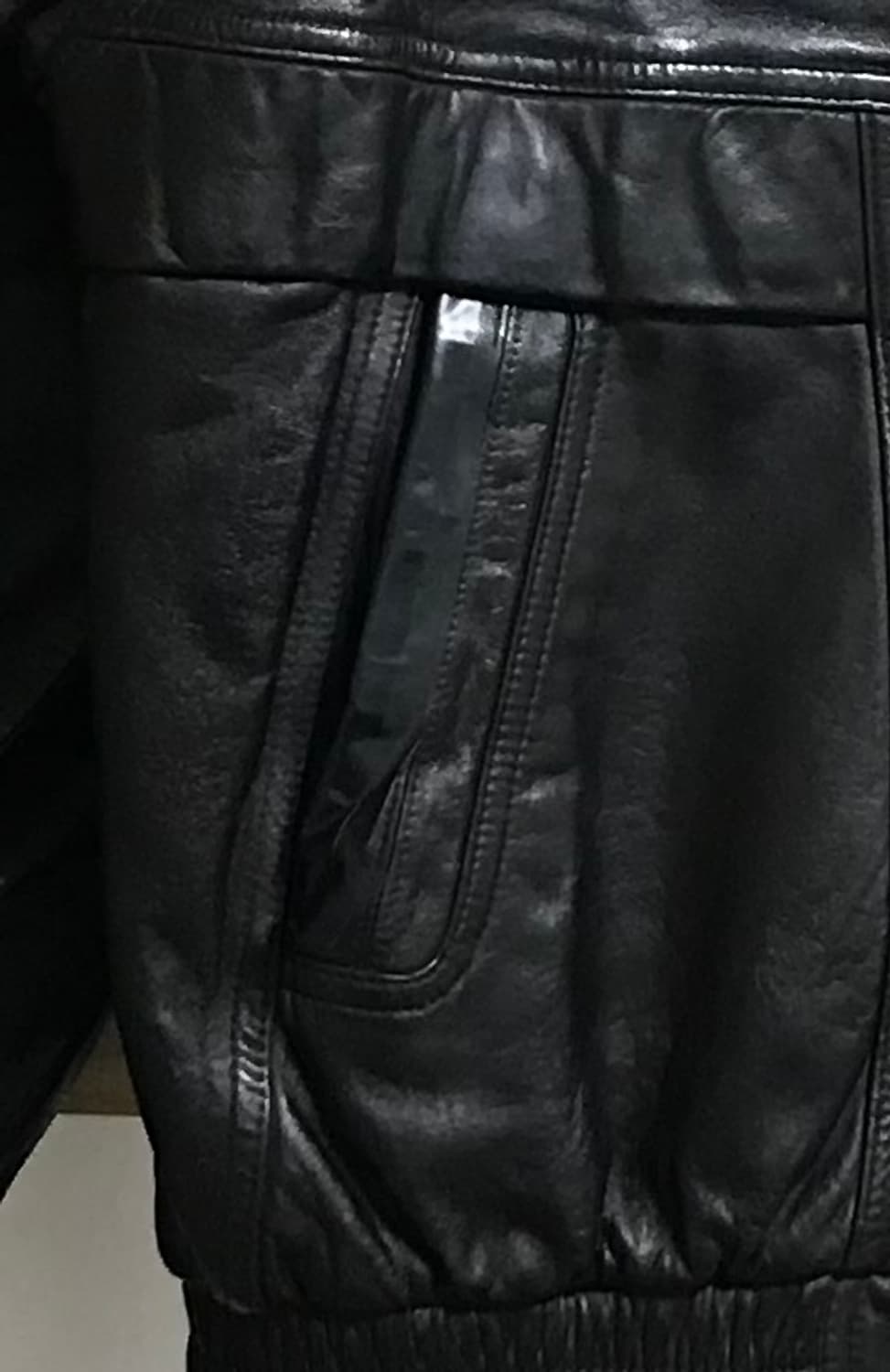 입생로랑 a2 가죽 블루종자켓 상품이미지10