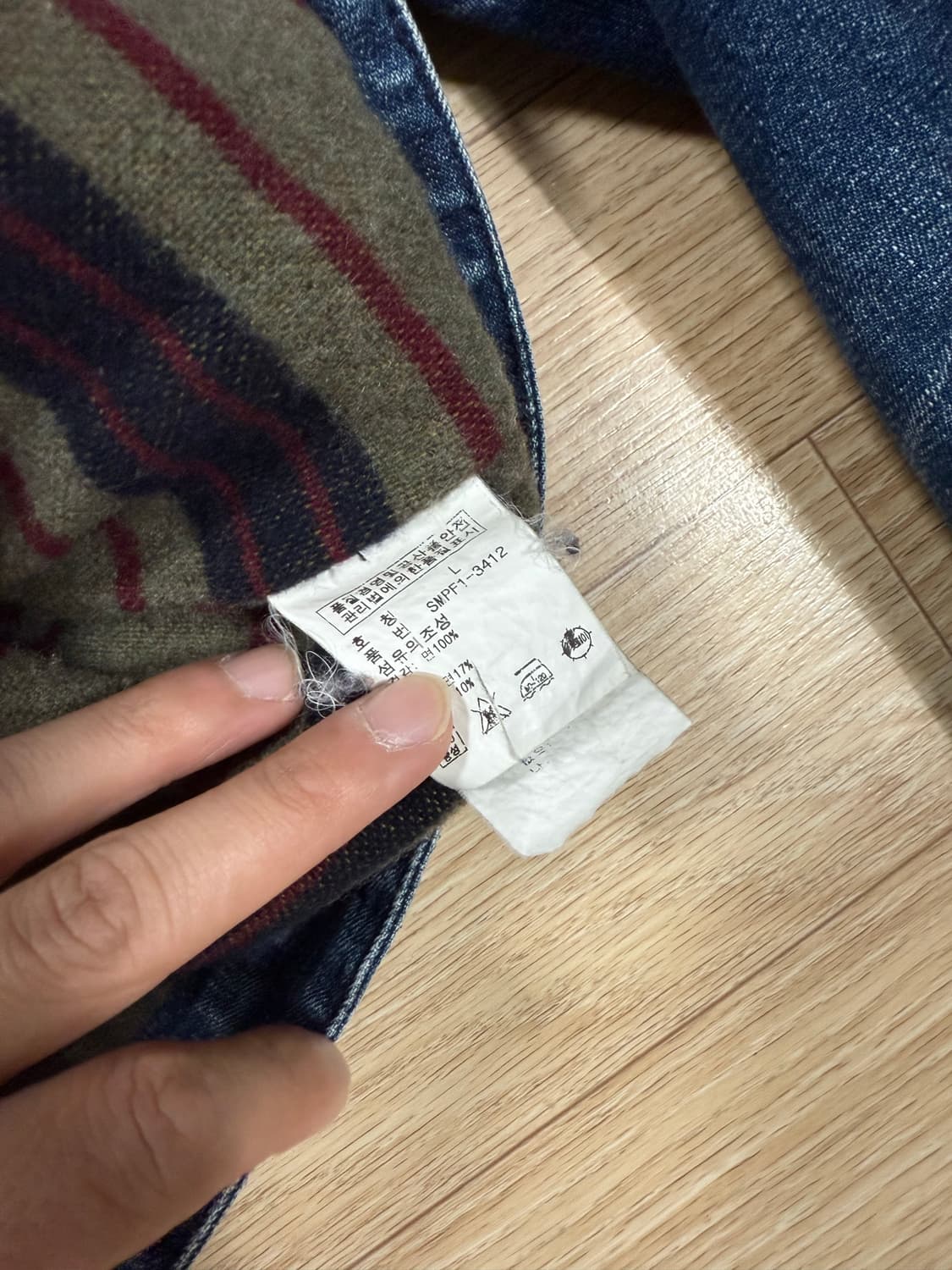 폴로 랄프로렌 40‘s Lee 191j  모티브 블랭킷 데님 자켓 상품이미지3