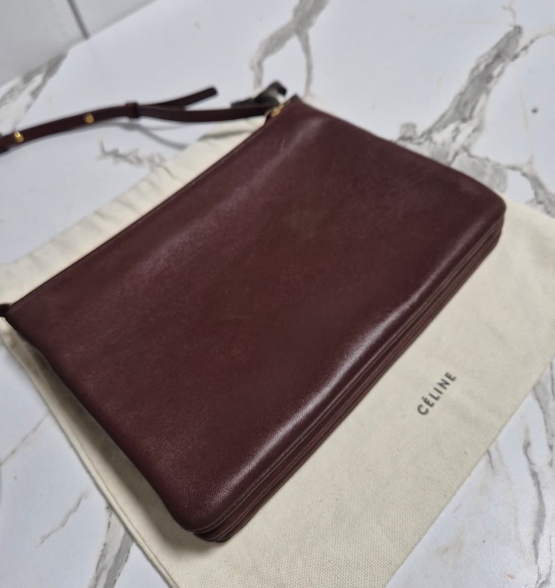 (정품) 셀린느 트리오백 스몰 버건디 크로스백 상품이미지10