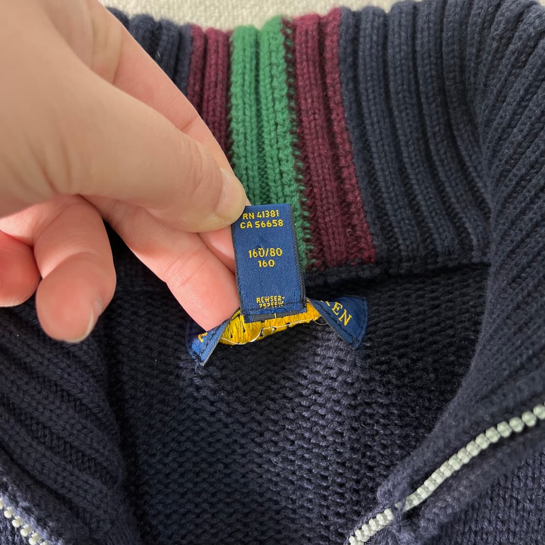 95 폴로랄프로렌 스몰포니 니트 집업 상품이미지5