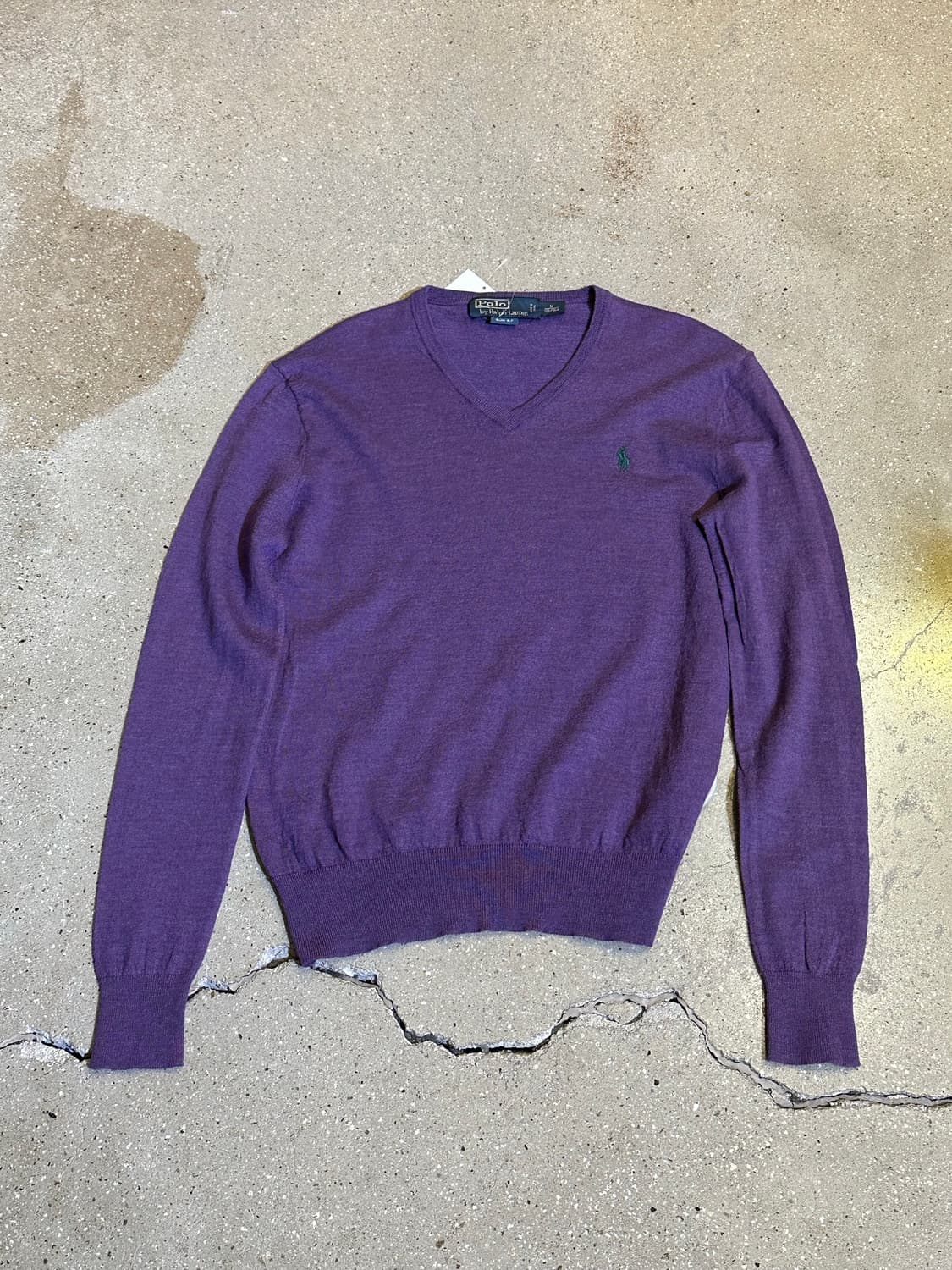 POLO 폴로 퍼플 브이넥니트 상품이미지3